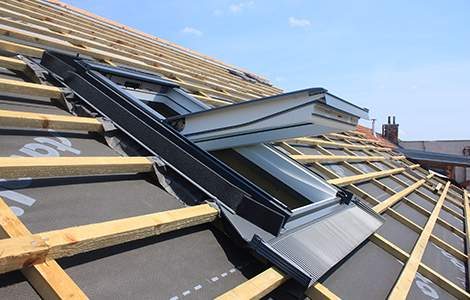 Toiture zinc joint debout livrée vue plongeante Bruxelles